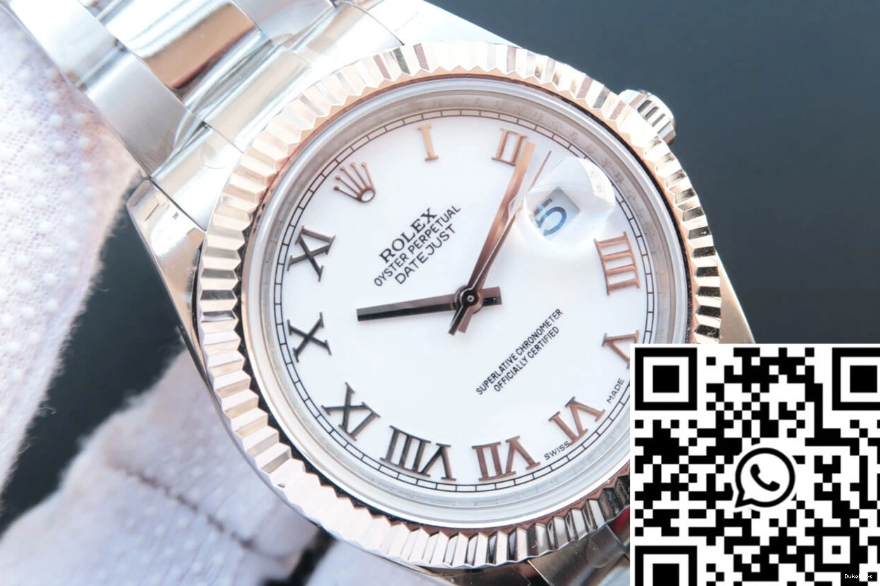 M126334-0023 Dial EW Rolex Factory White Datejust 1008